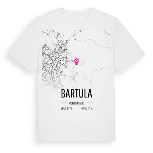 Bartula karta t-shirt – ekologisk bomull t-shirt från Pinshirt