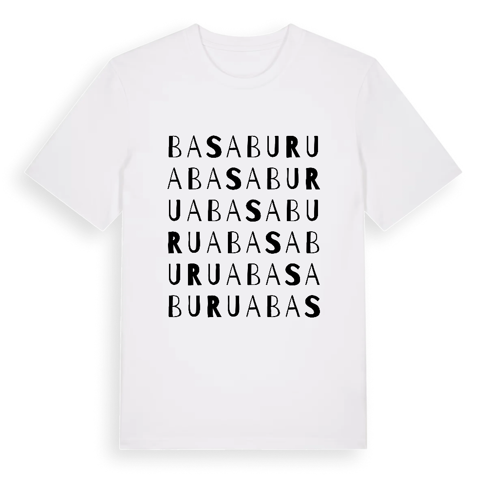 Basaburua ordlek t-shirt – White, i miljö