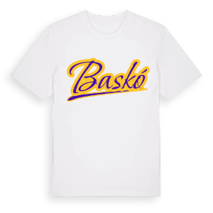 Baskó baseball t-shirt – ekologisk bomull t-shirt från Pinshirt