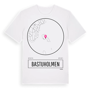 Bastuholmen t-shirt – ekologisk bomull t-shirt från Pinshirt