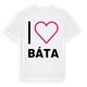 Jag älskar Báta t-shirt stort tryck
