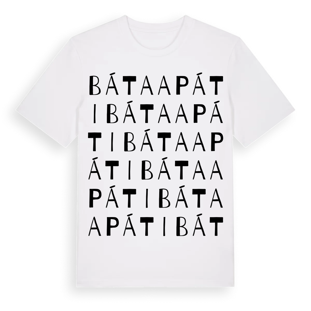 Bátaapáti ordlek t-shirt – White, i miljö