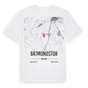 Bátmonostor karta t-shirt – ekologisk bomull t-shirt från Pinshirt