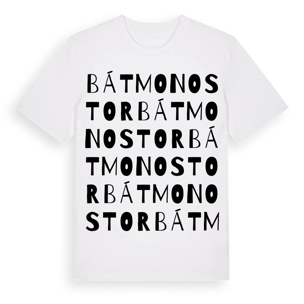 Bátmonostor ordlek t-shirt – White, i miljö