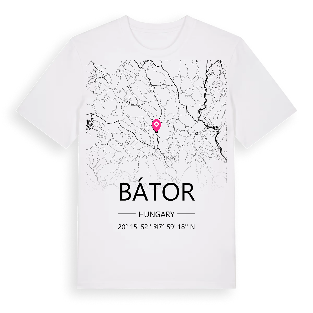 Bátor karta t-shirt – White, i miljö