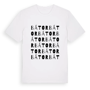 Bátor ordlek t-shirt – ekologisk bomull t-shirt från Pinshirt