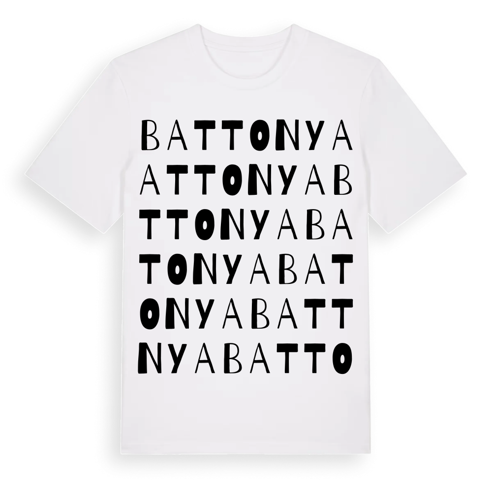 Battonya ordlek t-shirt – White, i miljö