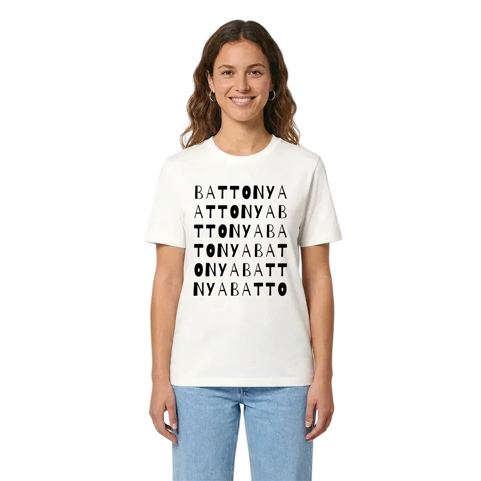 Battonya ordlek t-shirt – White, i miljö