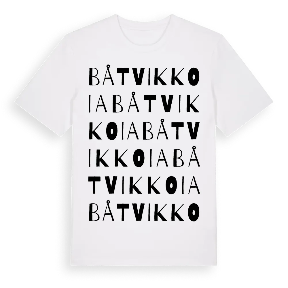 Båtvikkoia ordlek t-shirt i miljö