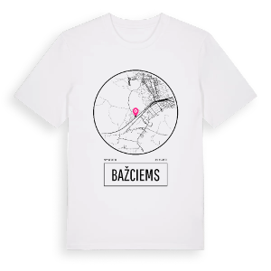 Bažciems t-shirt – ekologisk bomull t-shirt från Pinshirt