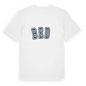 Bedő college t-shirt – ekologisk bomull t-shirt från Pinshirt