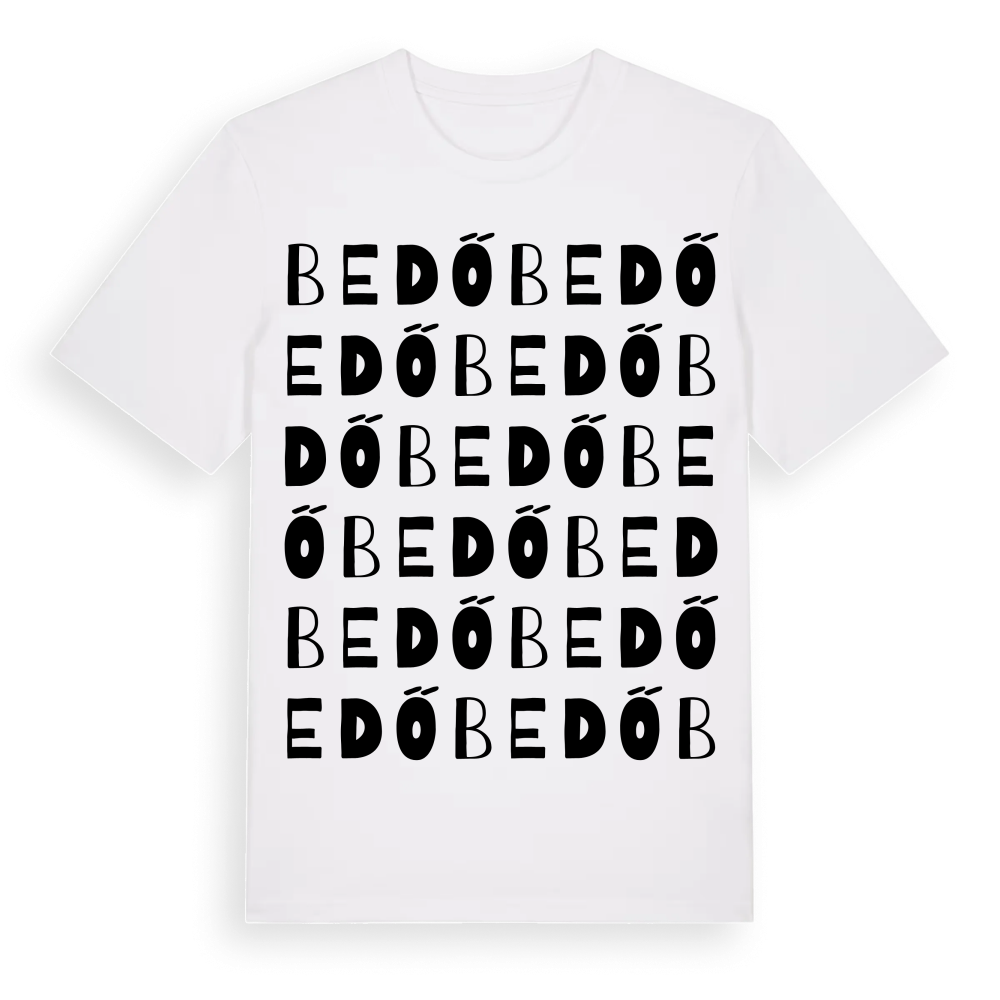 Bedő ordlek t-shirt – White, i miljö