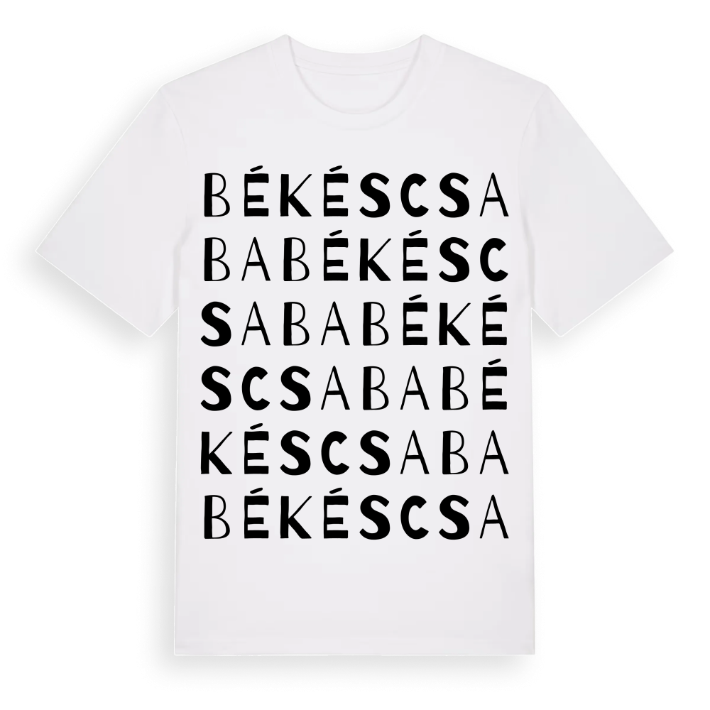 Békéscsaba ordlek t-shirt – White, i miljö