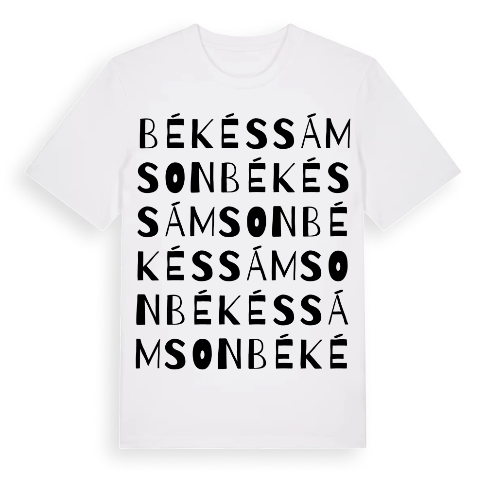 Békéssámson ordlek t-shirt – White, i miljö