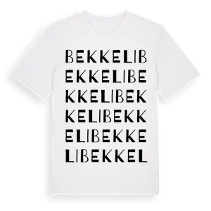 Bekkeli ordlek t-shirt – ekologisk bomull t-shirt från Pinshirt