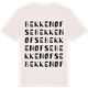 Vintage White t-shirt med Bekkenøfse ordlek t-shirt