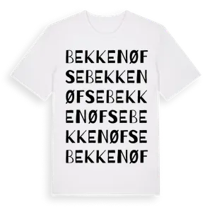 Bekkenøfse ordlek t-shirt – ekologisk bomull t-shirt från Pinshirt