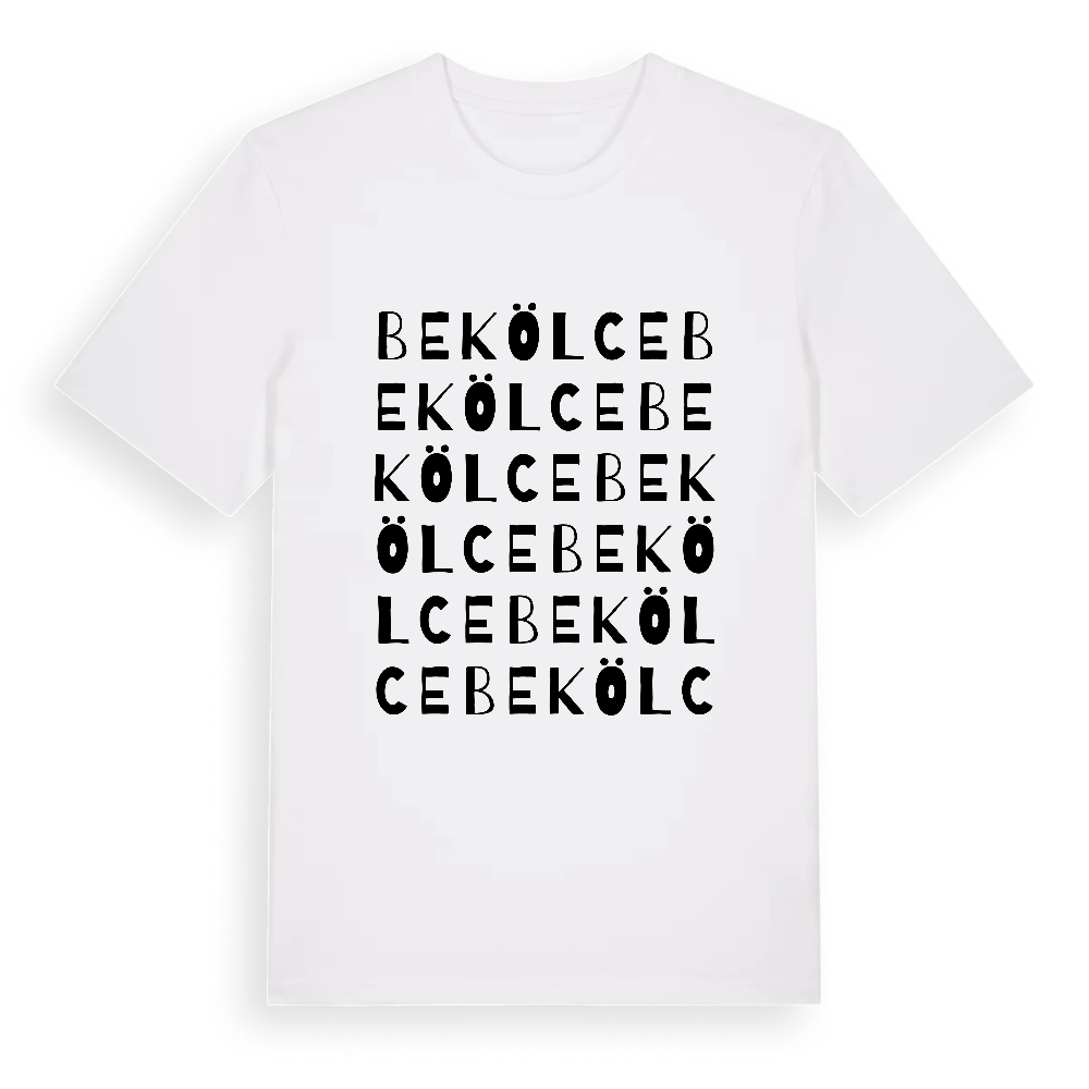 Bekölce ordlek t-shirt – White, i miljö