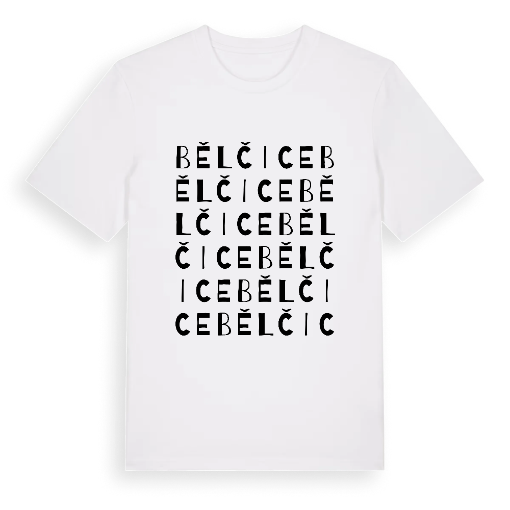Bělčice ordlek t-shirt – White, i miljö