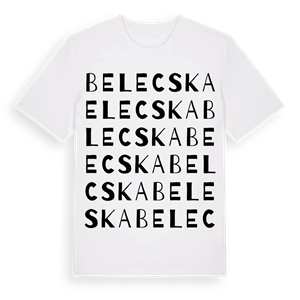 Belecska ordlek t-shirt – ekologisk bomull t-shirt från Pinshirt