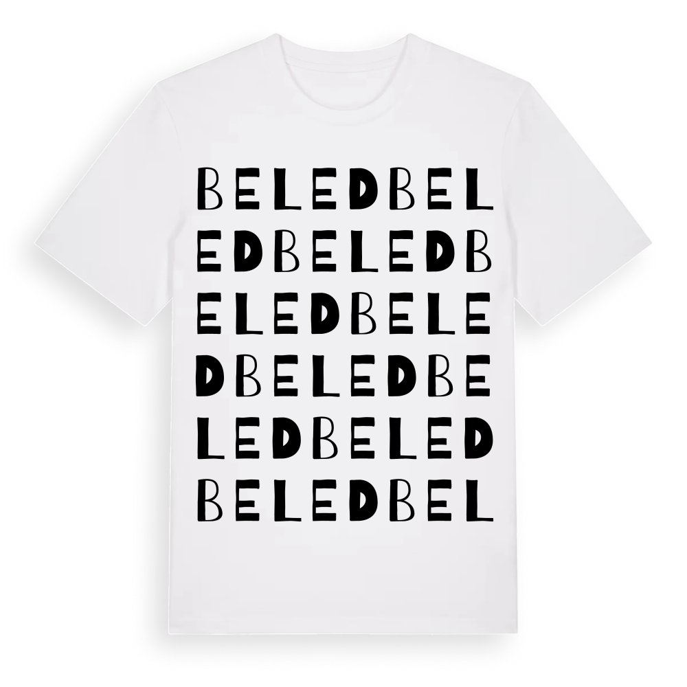 Beled ordlek t-shirt – White, i miljö