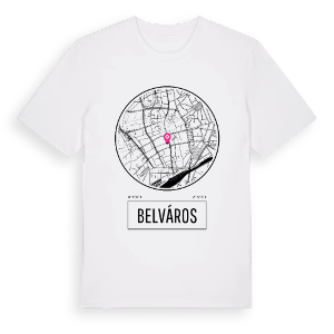 Belváros t-shirt – ekologisk bomull t-shirt från Pinshirt
