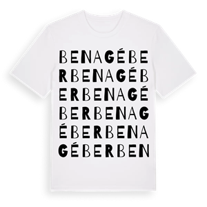 Benagéber ordlek t-shirt – ekologisk bomull t-shirt från Pinshirt