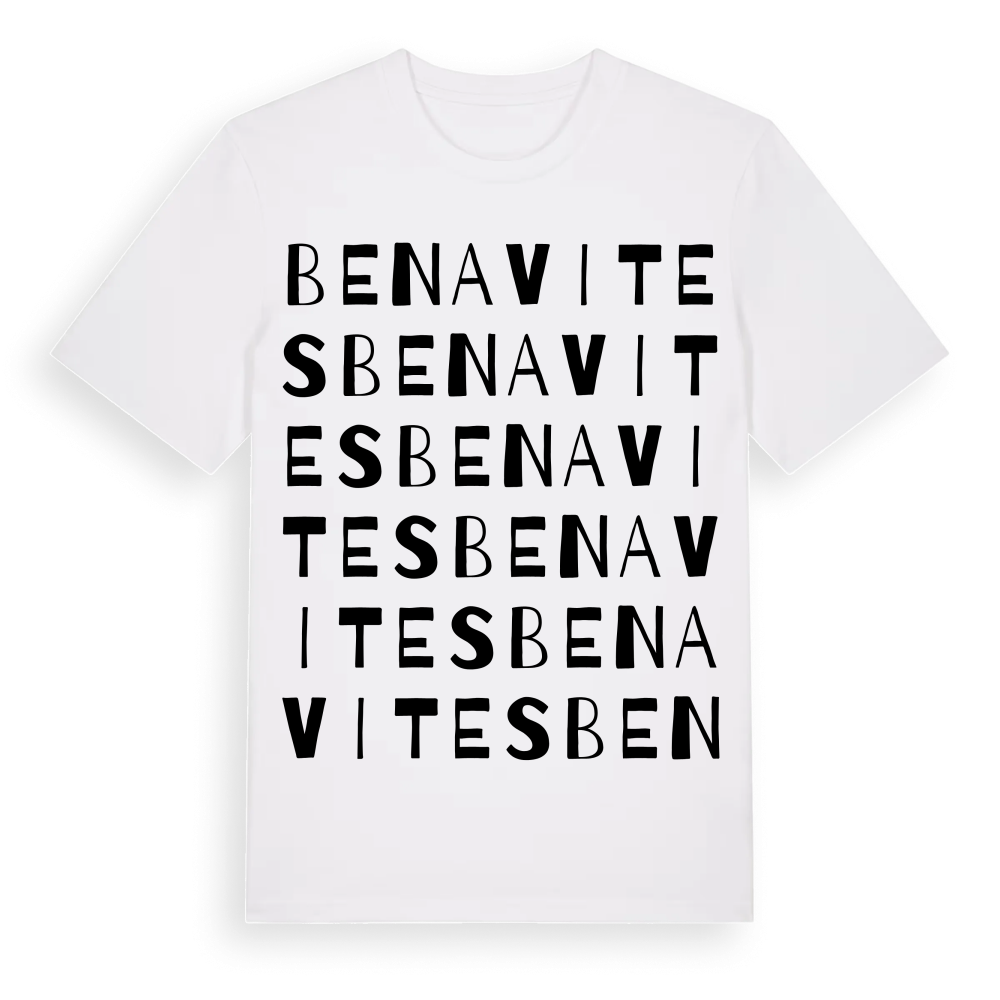 Benavites ordlek t-shirt – White, i miljö