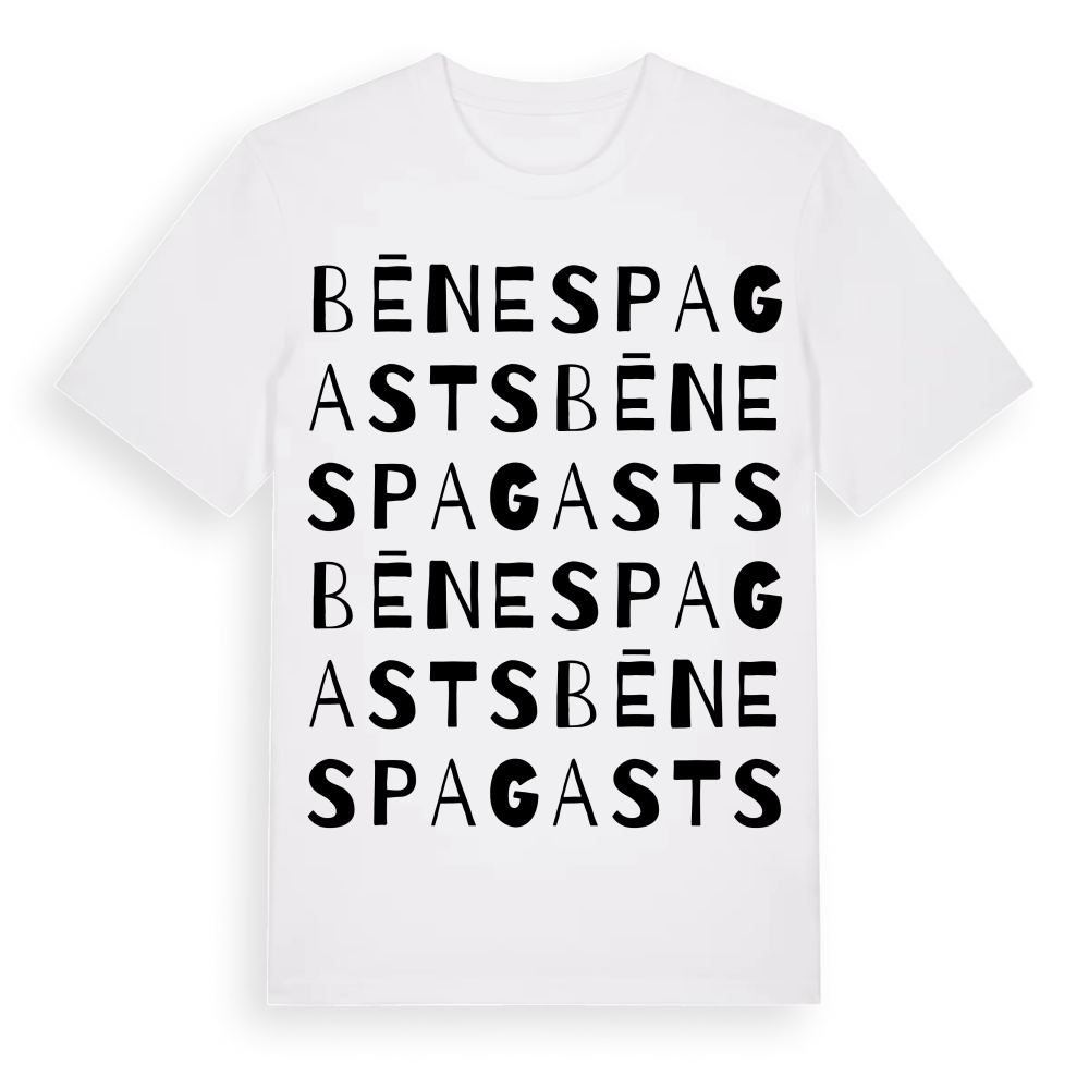 Bēnes pagasts ordlek t-shirt – White, i miljö