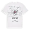 Benešov karta t-shirt