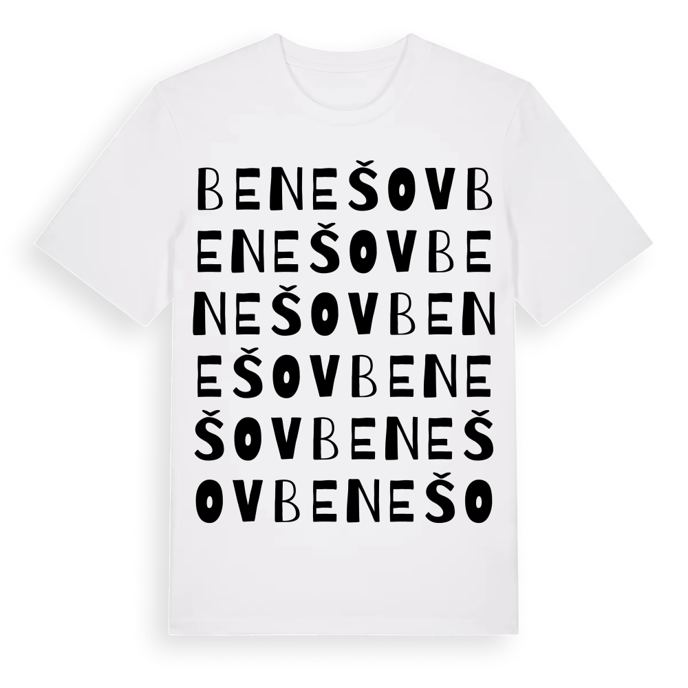 Benešov ordlek t-shirt – White, i miljö