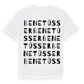 Benetússer ordlek t-shirt