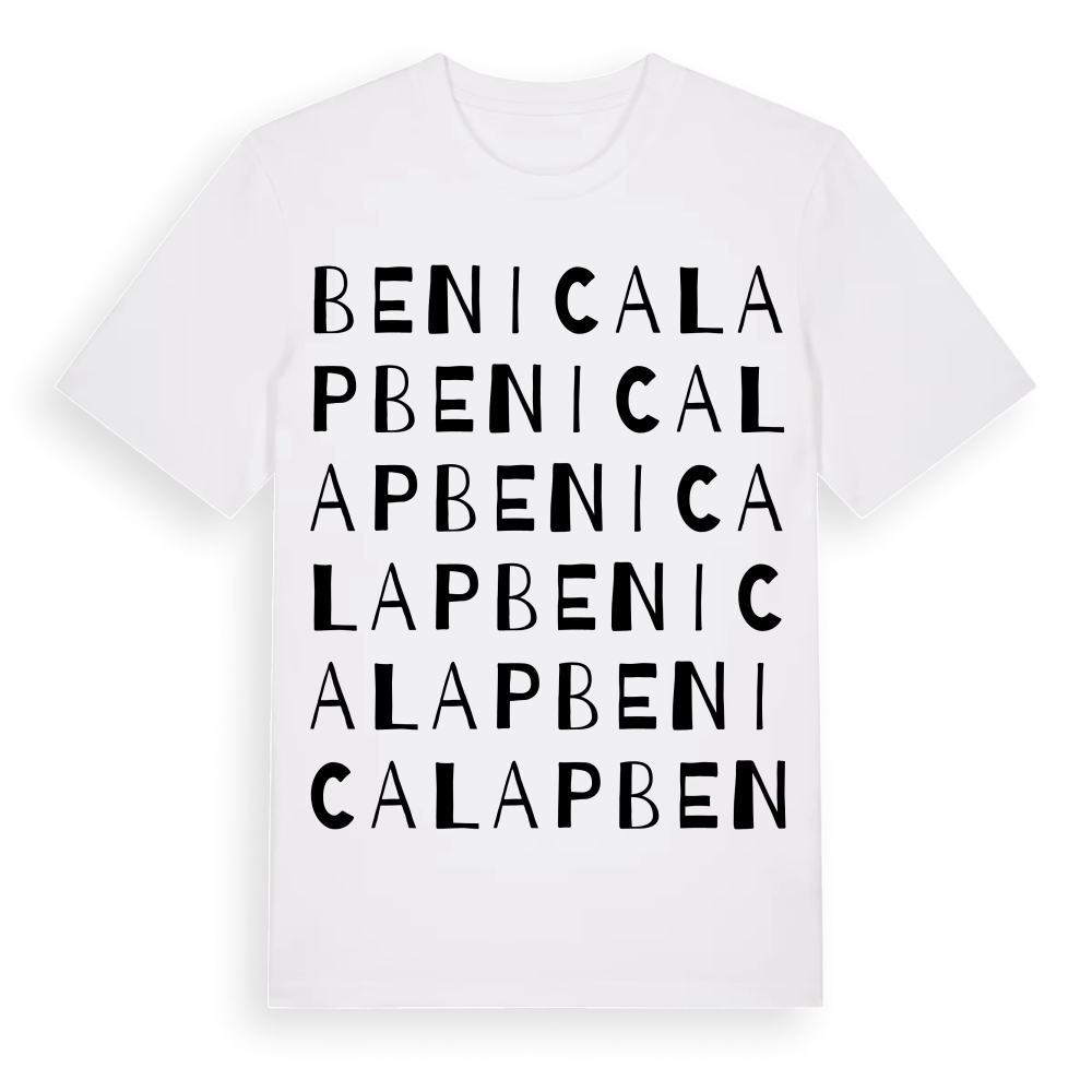 Benicalap ordlek t-shirt – White, i miljö