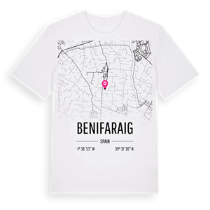 Benifaraig karta t-shirt – ekologisk bomull t-shirt från Pinshirt