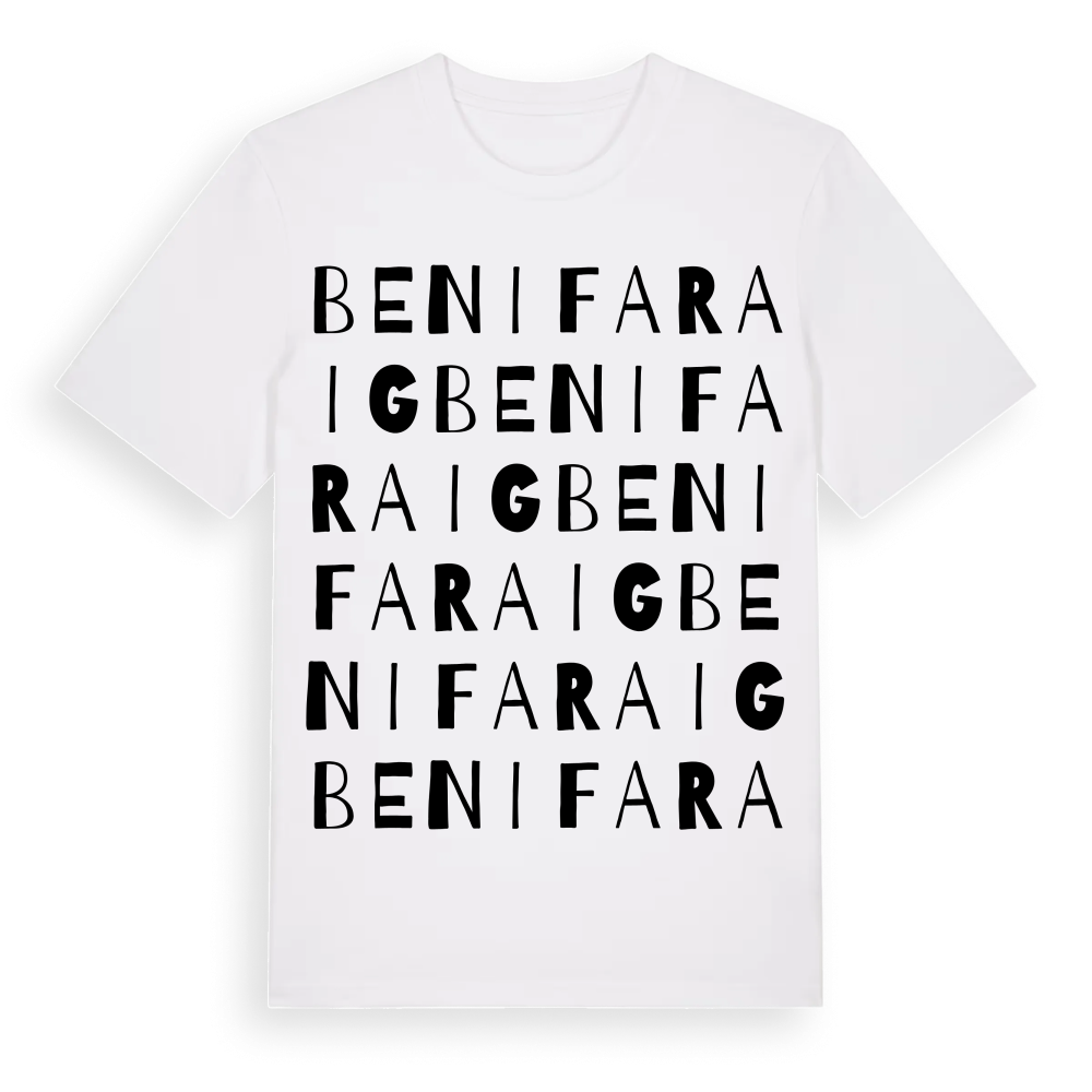 Benifaraig ordlek t-shirt – White, i miljö