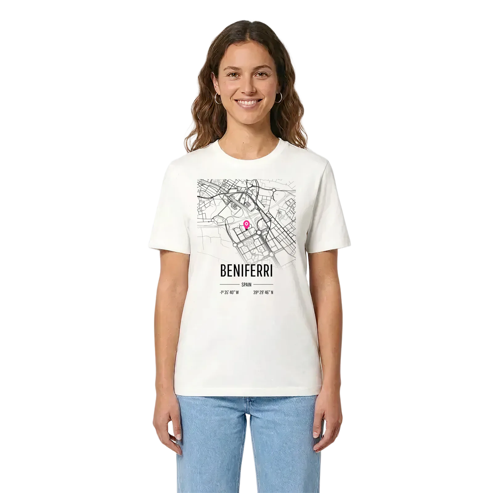 Beniferri karta t-shirt – White, i miljö