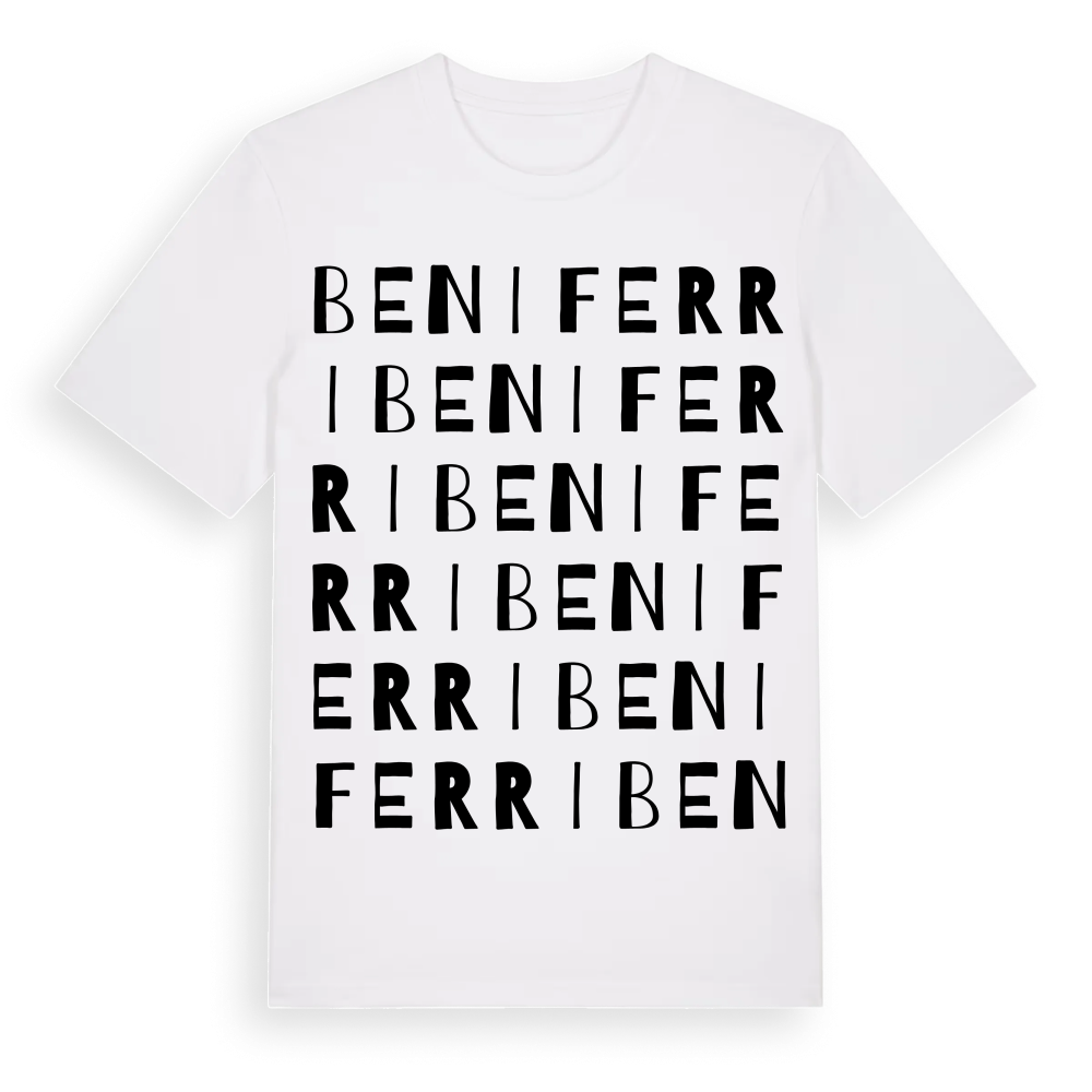 Beniferri ordlek t-shirt – White, i miljö