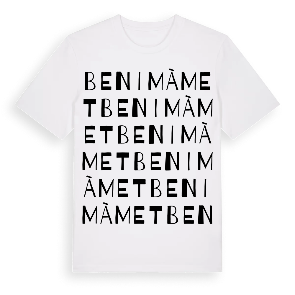 Benimàmet ordlek t-shirt – White, i miljö