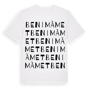Benimàmet ordlek t-shirt – ekologisk bomull t-shirt från Pinshirt