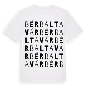 Bérbaltavár ordlek t-shirt – ekologisk bomull t-shirt från Pinshirt