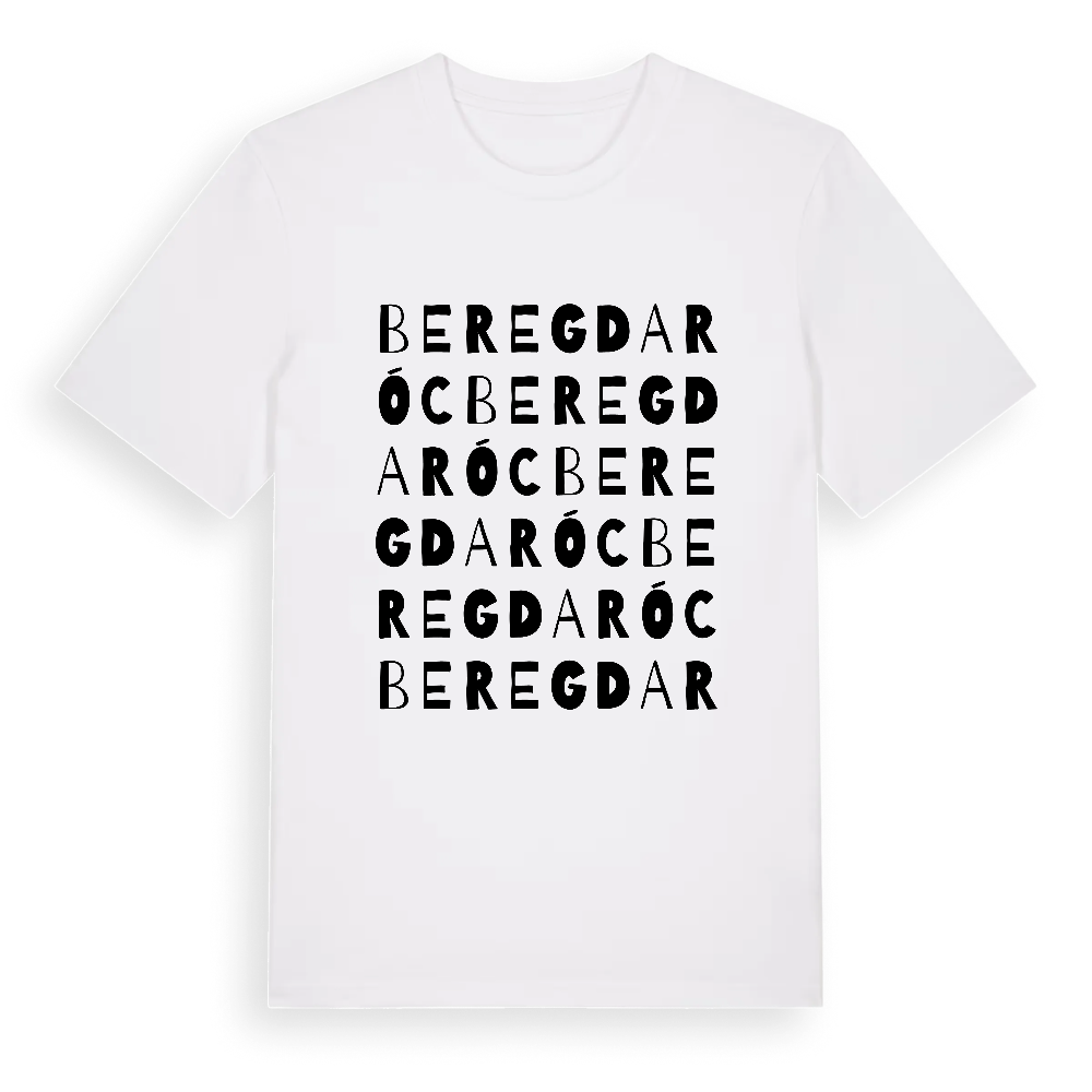 Beregdaróc ordlek t-shirt – White, i miljö