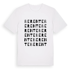 Berente ordlek t-shirt – ekologisk bomull t-shirt från Pinshirt