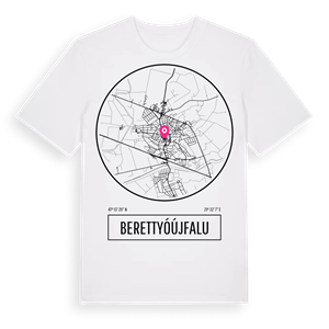 Berettyóújfalu t-shirt – ekologisk bomull t-shirt från Pinshirt