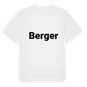 Berger fetstil t-shirt – ekologisk bomull t-shirt från PinShirt