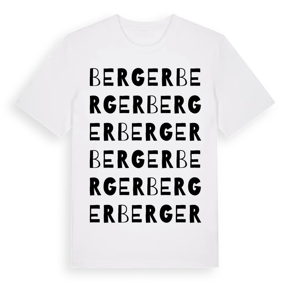 Berger ordlek t-shirt i miljö