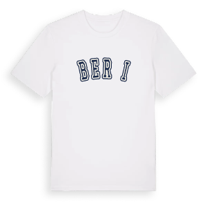 Berģi college t-shirt – ekologisk bomull t-shirt från Pinshirt