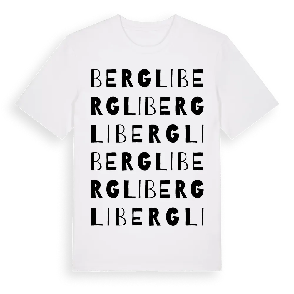 Bergli ordlek t-shirt i miljö