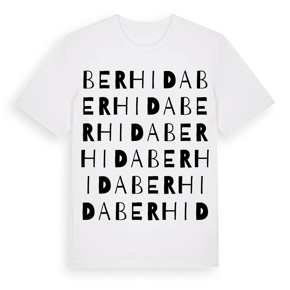 Berhida ordlek t-shirt – White, i miljö