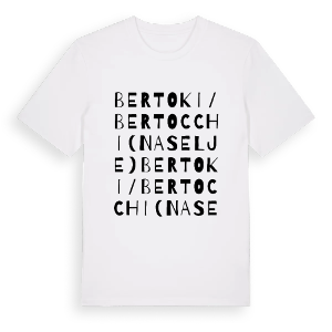 Bertoki / Bertocchi (naselje) ordlek t-shirt – ekologisk bomull t-shirt från Pinshirt