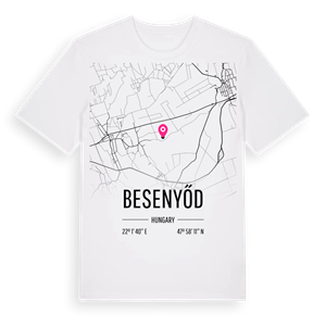 Besenyőd karta t-shirt – ekologisk bomull t-shirt från Pinshirt